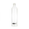 Bouteille en borosilicate avec un requin accroché au fond