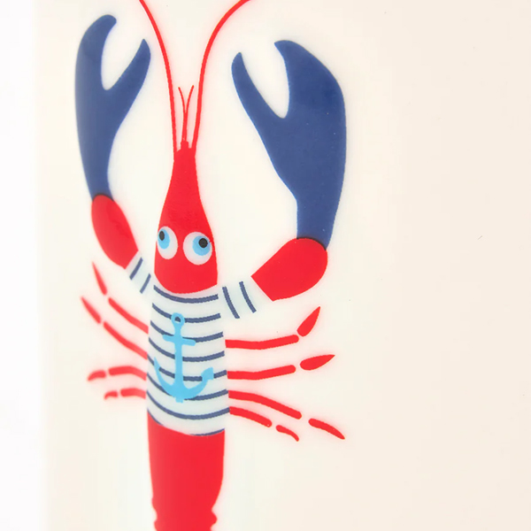 Homard loufoque aux couleurs vives